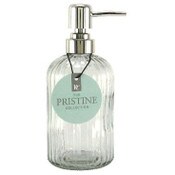 Wholesale - 13oz Glass Soap Dispenser Clear with Chrome Pump, UPC: 769898275012